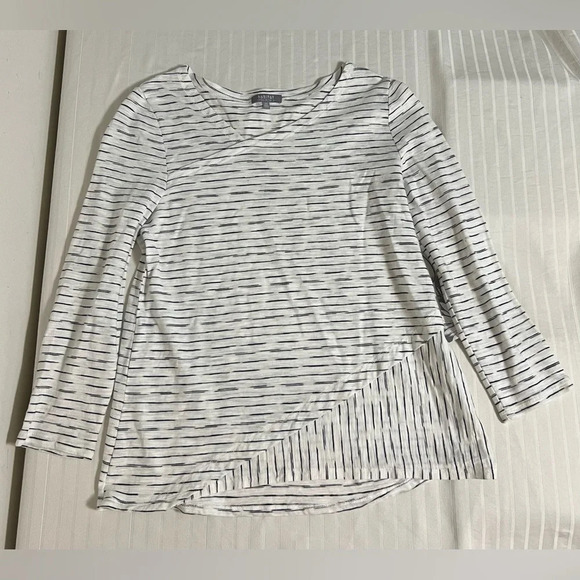 Habitat Womens Mix Striped Tunic Top White Black Size XS  NWT Q1 - Picture 6 of 14